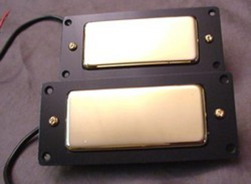PAR DE PASTILLAS HUMBUCKER DE BAJO DORADO - ESTILO VIOLÍN BAJO - SET DE PASTILLAS - Imagen 2 de 4