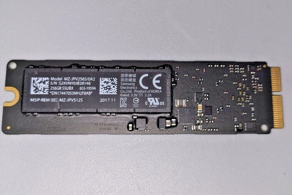 Original 256GB SSD for 2013 2014 2015 MacBook Pro A1502 A1398 12+16 Pin - Image 3 of 4