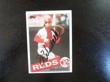 1985 Topps # 28 Dann Bilardello Autograph Signed Card (M) Cincinnati Reds