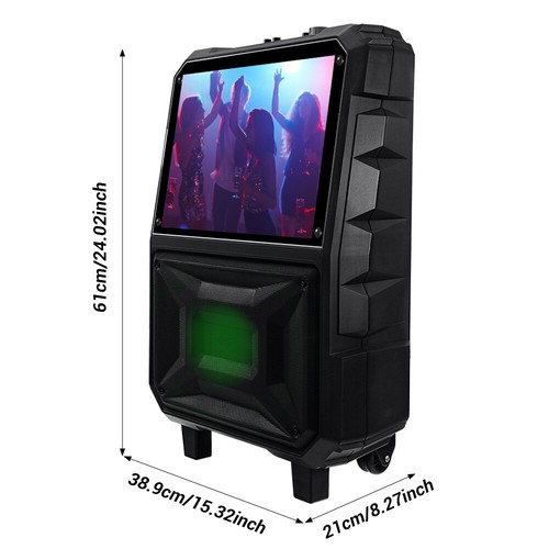 Máquina de karaoke portátil recargable con pantalla táctil con soporte -WiFi/Bluetooth/USB/Fm - Imagen 2 de 22