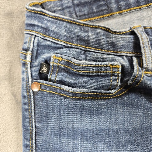 Judy Blue Angie Straight Jeans Women 15/32 Blue Relaxed Distressed Stretch - Picture 5 of 11