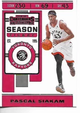 2019-20 Panini Contenders Pascal Siakam Card