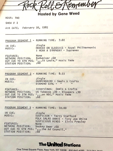 2/20/82 DICK CLARK ROCK, ROLL & REMEMBER FEATURES JIM SEALS & DAN CROFTS - Picture 3 of 10