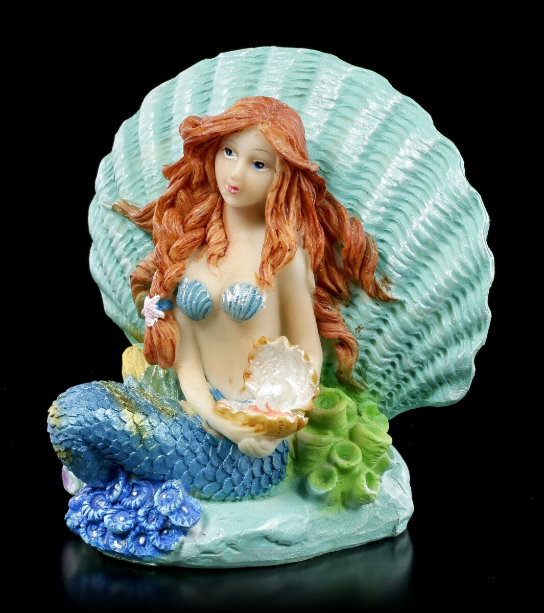 Mermaid Piggy Bank - Siren With Shell - Nixie Nymph Siren Money Bank Decor