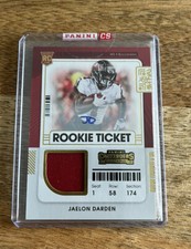 2021 Panini Contenders Jaelon Darden Rookie Tickets Swatches Auto RPA #RTS-JDA
