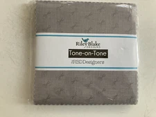 Tone-on-Tone Gray Scissors for Riley Blake 5" Charm Pack, 42 pcs