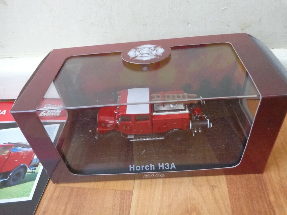 ATLAS EDITIONS 1/72 CLASSIC FIRE ENGINES - HORCH H3A MODEL + LEAFLET - Image 2 of 2