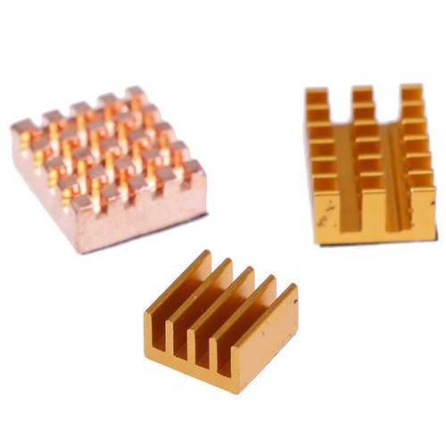 3Pcs/set Raspberry Pi 4B Copper Cooling Pad Heatsink Radiator Cooling Kit J BA - Photo 5/10