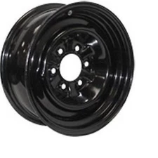 Americana 20514 Conventional Steel Wheel Black 15 x 6; BC: 6-5.5; Pilot: 3.65