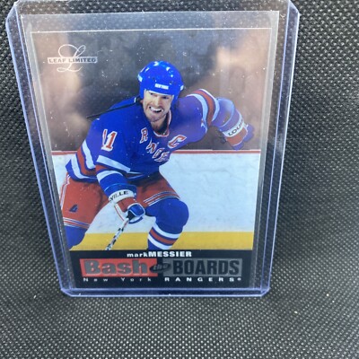 1996-97 Leaf Limited Bash the Boards Insert Mark Messier 2 Rangers 3089/3500