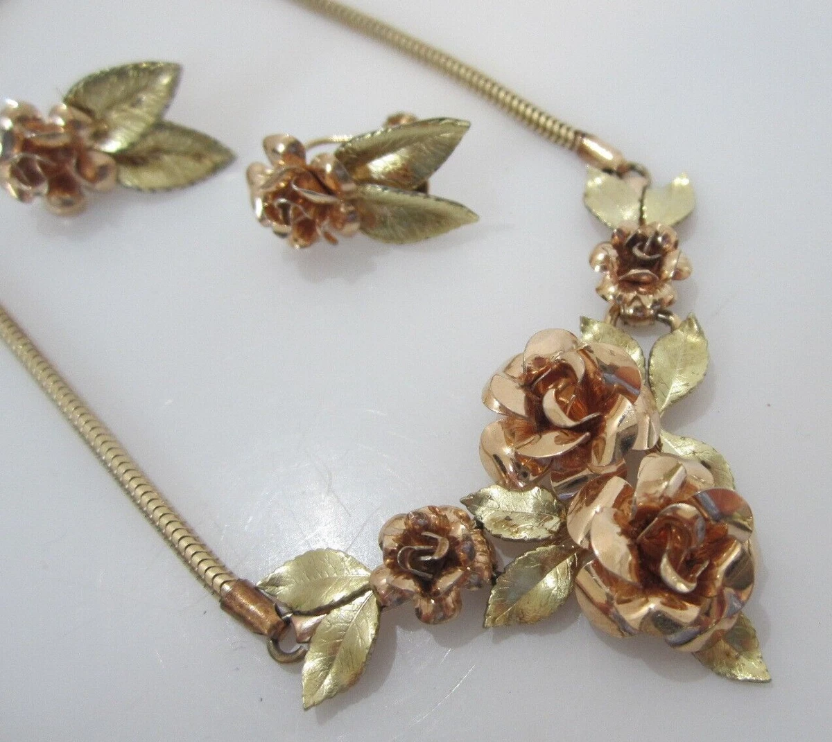 Krementz rose best sale necklace