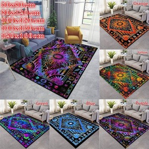 Psychedelic Area Rug Boho Bedroom Carpet Floor Mat Living Room Carpet Home Decor Ebay