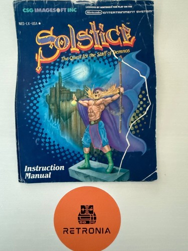 Solstice Nintendo Nes Game Instruction Manual NTSC USA Version - Picture 1 of 4