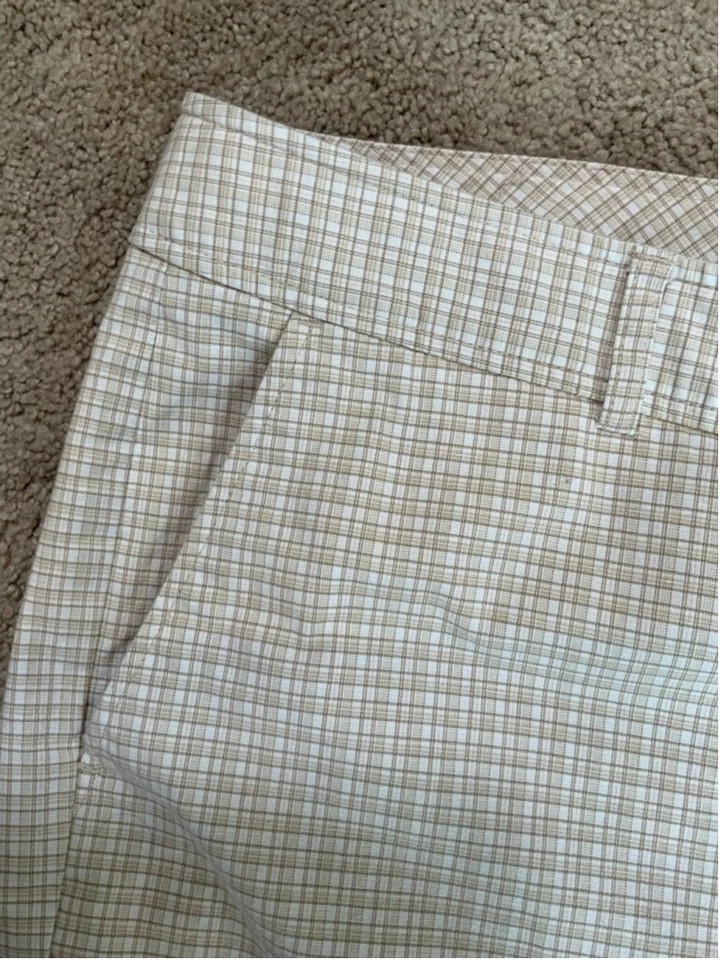 Dockers' Womens Capri Pants Size 22W Beige Plaid Preppy Academia Resort Vacation - Image 4 of 4