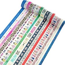 15 Rolls Wild  Chic Trendy Girl Washi Tape Papercraft Planner Supply Craft