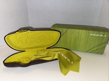 Koali France Clamshell Hardcase Eyeglass Case Only Black W/ Design, Box Cloth