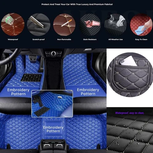 For Hummer H2 H3 H3T All Models Car Floor Mats Custom Waterproof Carpets Liner - Picture 24 of 37