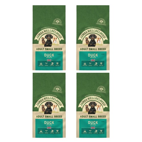 James Wellbeloved Adult Dry Dog Food Small Breed Duck & Rice Kibble 6kg