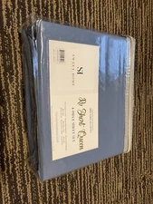 1800 Thread Count 4pc RV , Camper , Short Queen Sheets Set, Deep Pocket, Blue