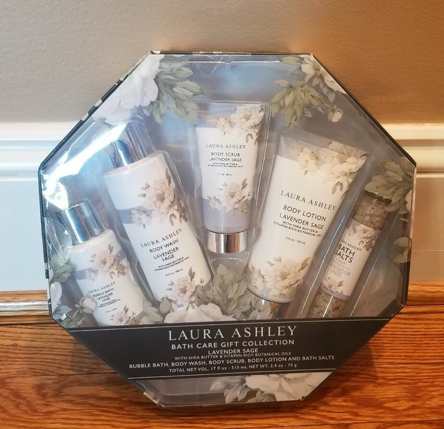 Laura Ashley Bath Care Collection Lavender Sage Gift Set eBay