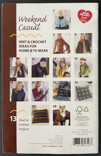 2- Knit & Crochet Books - Full of projects: Hats, Scarfs, Headbands, Pets, Throw - Picture 2 of 11