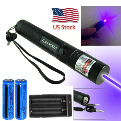 9900 miles Assassin Blue Purple Laser Pointer Pen Astronomy Visible Beam Lazer