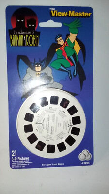 Batman Adv. Animated Series, Tyco, 3-D View Master Bildscheiben, 25 cm, neu, OVP