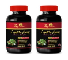 Reishi Mushroom - CANDIDA AWAY PLUS - antioxidant pills for men - 2 Bottle