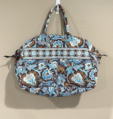 Vera Bradley Paisley Extra Large Travel Duffel bag RETRO Java