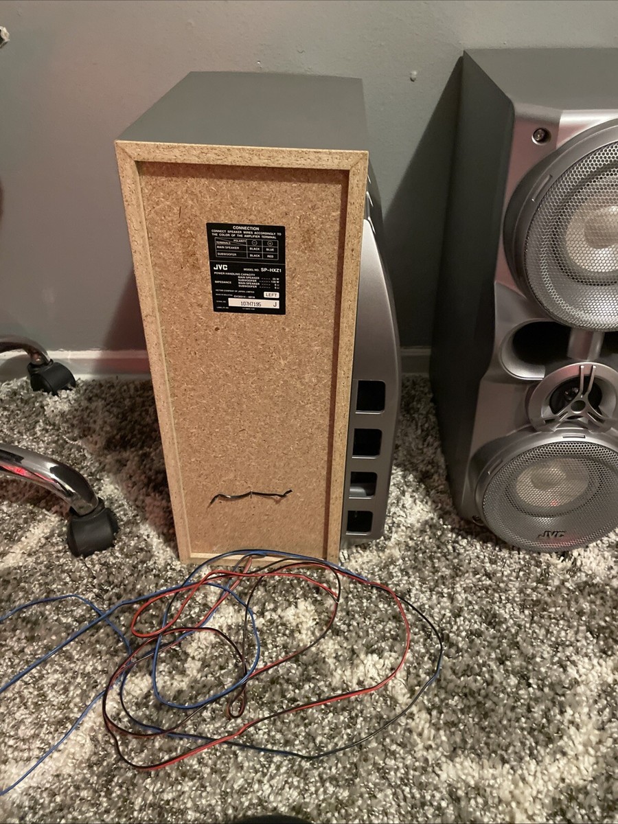 JVC SP-HXZ1 Twin Hyper Power Drive Subwoofers, Speakers Pair 55