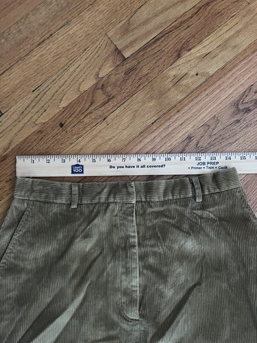 LL Bean Skirt Sz 12 Modest Corduroy Tan Long Teacher Y2k - Picture 3 of 6
