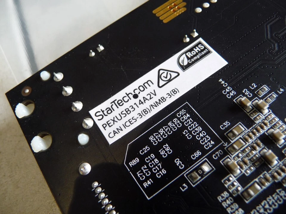 AU SELLER Star Tech 4-Port USB-A 3.1 PCIe Controller Card PEXUSB314A2V - TESTED - Image 2 of 4