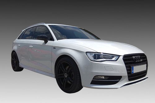 SEITENSCHWELLER FÜR AUDI A3 8V SPORTBACK (2012-2020) ABS GLANZ SCHWARZ - Bild 3 von 3