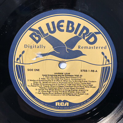 Louis Armstrong Orchestra LP '32-'33 ‎Laughin Louie 1989