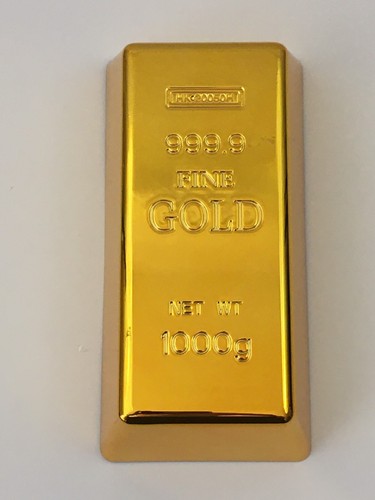 Gold Bar Bullion Storage Case Business Card Display Holder Fake Gold Bars - Picture 7 of 10