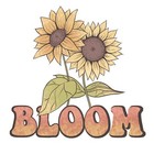 3” Bloom Sunflower Sticker Cute Summer Flower Pot Thankful Summer Grow
