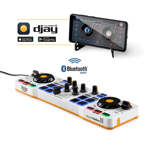 Paquete de controlador de software Hercules DJControl Mix con auriculares cerrados - Imagen 4 de 10