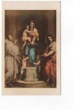 1935 Madonna of the Harpies - Uffizi Museum Mini Postcard – 55x84