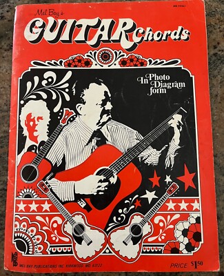 Vintage  1959 Mel Bay s Elementary Guitar Chords Photo Diagram Form