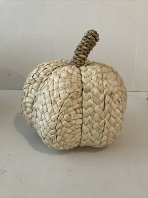 Natural Woven  Pumpkin  Fall/ Autumn Halloween Decor