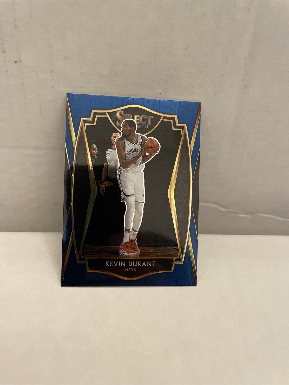 Kevin Durant 2020-21 Select Basketball #101 Premiere Level Retail Blue Card