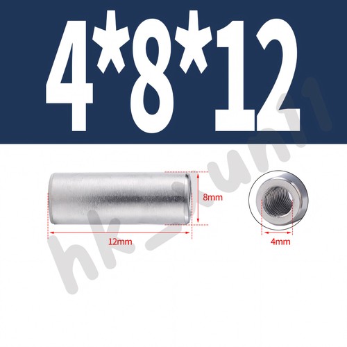 A2 STAINLESS STEEL ALL THREAD SLEEVE ROD BAR STUD ROUND CONNECTOR TUBE LONG NUTS - Picture 35 of 156