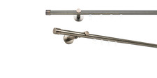 Bastone per tende su misura passante interno tappo distanza parete 12 cm colore: brunito