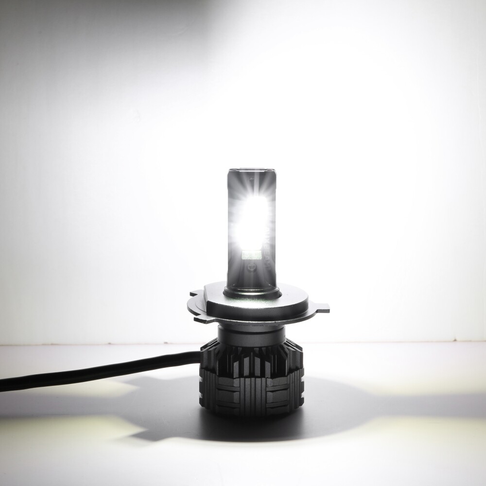 AUXBEAM P20 H4/9003 LED Headlight Bulb – Hi/Low 6000K, Super Bright, IP68, Fits Motorcycles & More