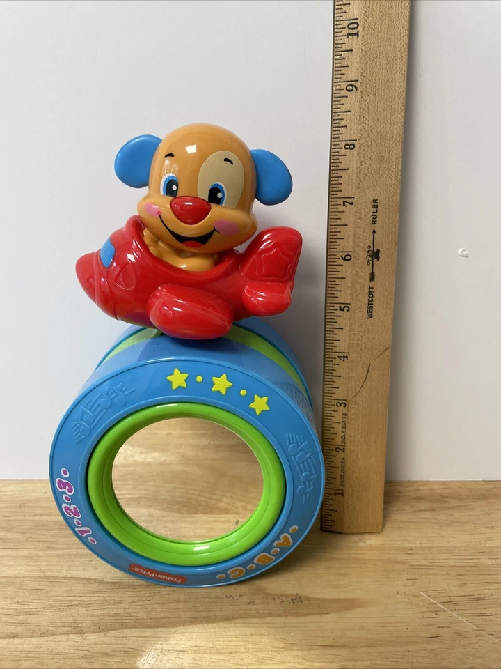 Fisher Price Laugh & Learn Crawl Along Ball ABC 123 Musical Airplane Childs Toy - Image 4 of 4