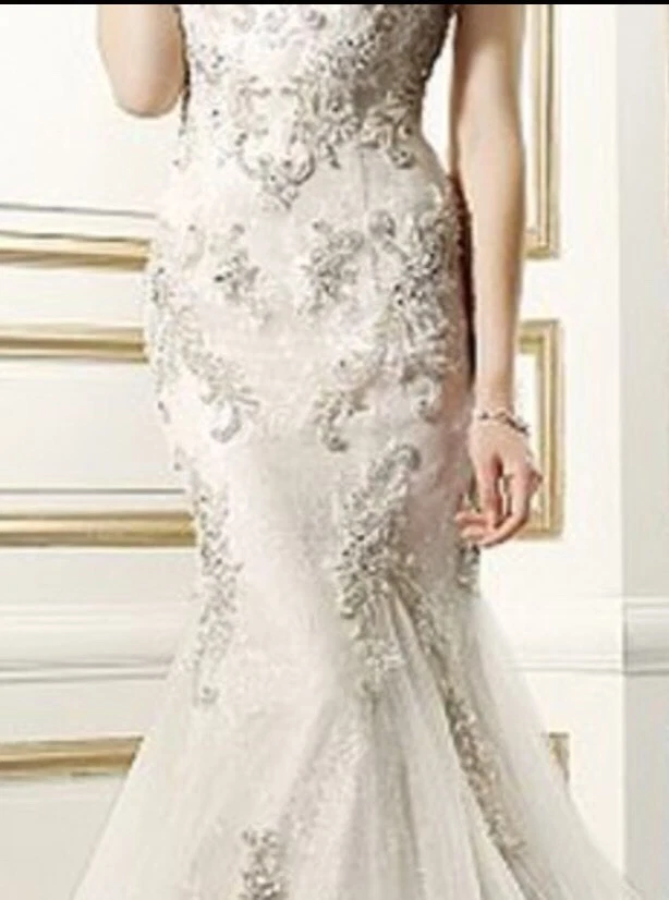 Val Stefani свадебный Аня, шампанское золото новый с Ярлыками размер 12 - Изображение 4 из 4