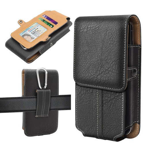 Cell Phone Waist Belt Holster Loop Holder Pack Bag Pouch Case Cover Card Slot - Picture 4 of 39