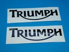 Triumph Lettering Logo Sticker Decal 33mm x 120mm Black New