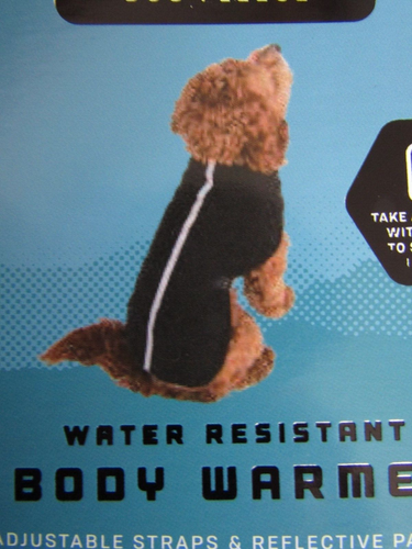 Dog Water Resistant Bodywarmer Fleece With Reflective Stripe Black Small BNWL - Picture 9 of 12