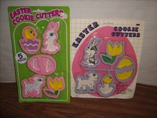 10 EASTER Cookie Cutters NEW and SEALED-Made in USA Ensar Corp. Bunny Egg Lamb+